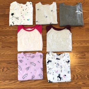 Justice Girls Long Sleeve Tops.  Size 10